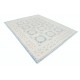 Hand Knotted Light Blue, Ivory Large Wool Area Rug | Traditional Floral Pattern Carpet Hand Knotted Light Blue, Ivory Large Wool Area Rug | Traditional Floral Pattern Carpet