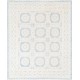 Hand Knotted Light Blue, Ivory Large Wool Area Rug | Traditional Floral Pattern Carpet Hand Knotted Light Blue, Ivory Large Wool Area Rug | Traditional Floral Pattern Carpet