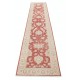 Floral Hallway Runner | Wool Kitchen Runner Rug | Handknotted Corridor Rug | Red Stair Rug