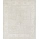 Hand Knotted Beige Wool Oushak Area Rug with All-Over Floral Design Hand Knotted Beige Wool Oushak Area Rug with All-Over Floral Design