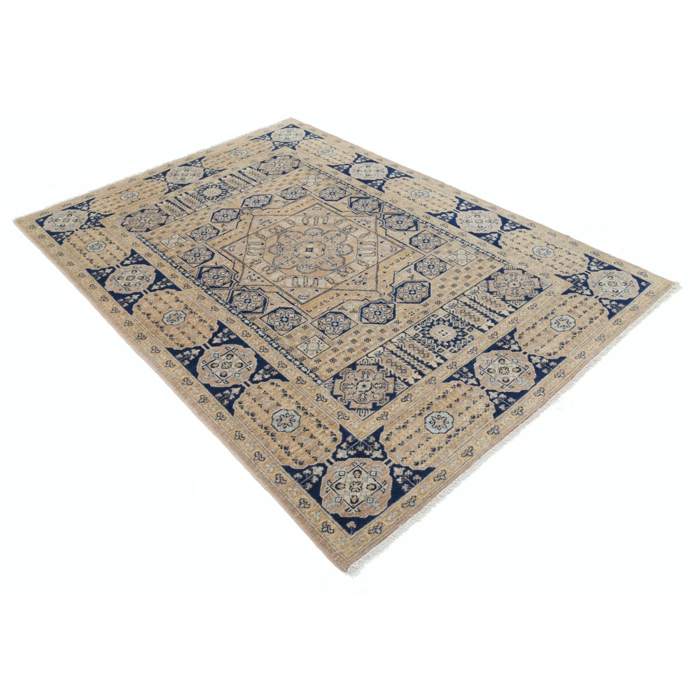 Hand Knotted Geometric Wool Turkish Area Rug for Home Decor Hand Knotted Geometric Wool Turkish Area Rug for Home Decor