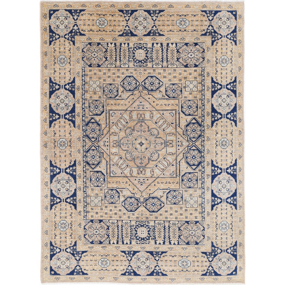 Hand Knotted Geometric Wool Turkish Area Rug for Home Decor Hand Knotted Geometric Wool Turkish Area Rug for Home Decor