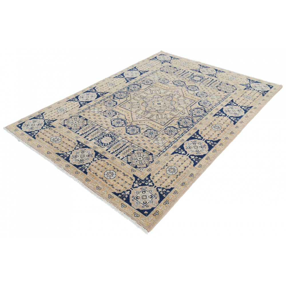 Hand Knotted Geometric Wool Turkish Area Rug for Home Decor Hand Knotted Geometric Wool Turkish Area Rug for Home Decor