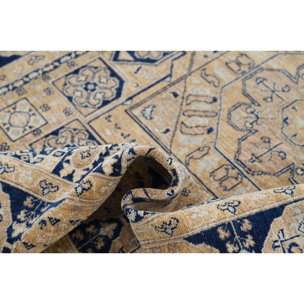 Hand Knotted Geometric Wool Turkish Area Rug for Home Decor Hand Knotted Geometric Wool Turkish Area Rug for Home Decor