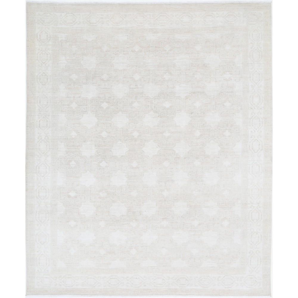 Hand Knotted Large Area Rug for Living Room Decor | Beige Wool Carpet Hand Knotted Large Area Rug for Living Room Decor | Beige Wool Carpet