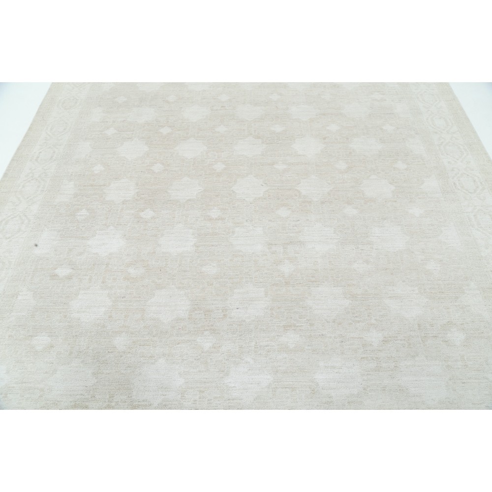 Hand Knotted Large Area Rug for Living Room Decor | Beige Wool Carpet Hand Knotted Large Area Rug for Living Room Decor | Beige Wool Carpet