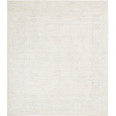 Minimalist Hand Knotted Wool Large Area Rug | Traditional Beige Carpet