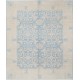 Hand Knotted Light Blue, Ivory Wool Area Rug | Traditional Damask Pattern Carpet Hand Knotted Light Blue, Ivory Wool Area Rug | Traditional Damask Pattern Carpet
