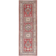 Hand Knotted Hallway Runner Rug | Red Corridor Rug | Tribal Stair Rug | Kitchen Rug