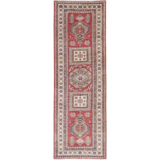 Hand Knotted Hallway Runner Rug | Red Corridor Rug | Tribal Stair Rug | Kitchen Rug