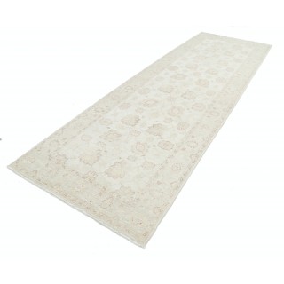 Floral Hallway Runner | Wool Kitchen Runner Rug | Handknotted Oushak Corridor Rug | Beige Stair Rug