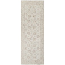 Floral Hallway Runner | Wool Kitchen Runner Rug | Handknotted Oushak Corridor Rug | Beige Stair Rug