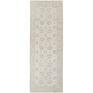 Floral Hallway Runner | Wool Kitchen Runner Rug | Handknotted Oushak Corridor Rug | Beige Stair Rug