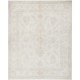 Hand Knotted Oushak Wool Rug | Beige Turkish Carpet with All-Over Floral Design Hand Knotted Oushak Wool Rug | Beige Turkish Carpet with All-Over Floral Design