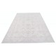 Hand Knotted Turkish Wool Rug with All-Over Floral Design | Beige Oushak Carpet Hand Knotted Turkish Wool Rug with All-Over Floral Design | Beige Oushak Carpet