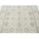 Hand Knotted Beige Wool Oushak Area Rug with All-Over Floral Design Hand Knotted Beige Wool Oushak Area Rug with All-Over Floral Design