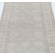 Hand-Knotted Floral Oushak Wool Runner Rug | Soft-Colored Hallway Rug Hand-Knotted Floral Oushak Wool Runner Rug | Soft-Colored Hallway Rug