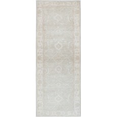 Handknotted Runner Rug for Kitchen and Corridor Decor | Beige Wool Rug for Hallway | Stair Rug