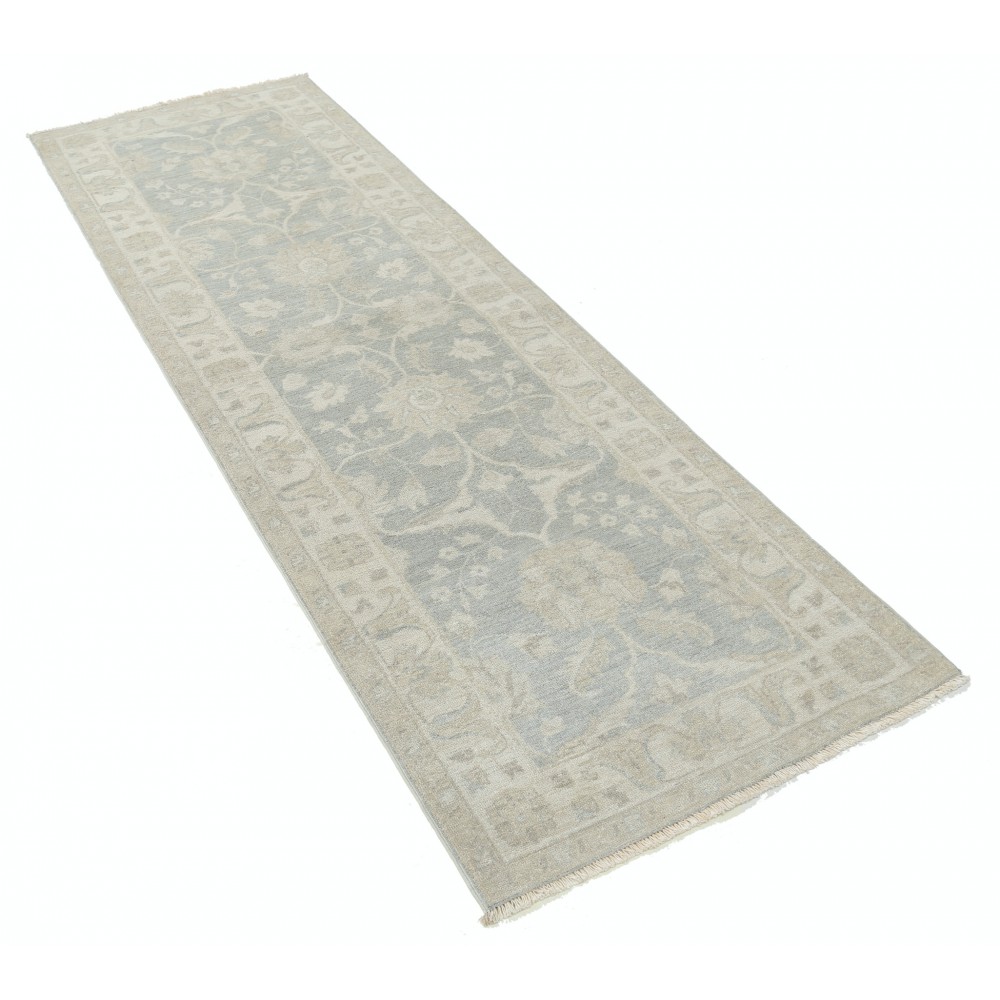 Hand-Knotted Wool Runner Rug | Soft-Toned Hallway, Corridor and Entryway Rug Hand-Knotted Wool Runner Rug | Soft-Toned Hallway, Corridor and Entryway Rug