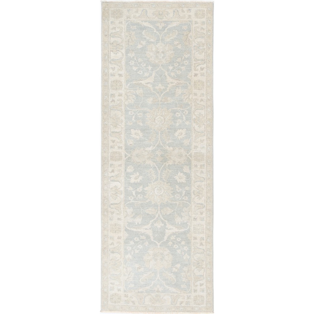 Hand-Knotted Wool Runner Rug | Soft-Toned Hallway, Corridor and Entryway Rug Hand-Knotted Wool Runner Rug | Soft-Toned Hallway, Corridor and Entryway Rug