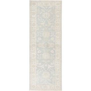 Hand-Knotted Wool Runner Rug | Soft-Toned Hallway, Corridor and Entryway Rug