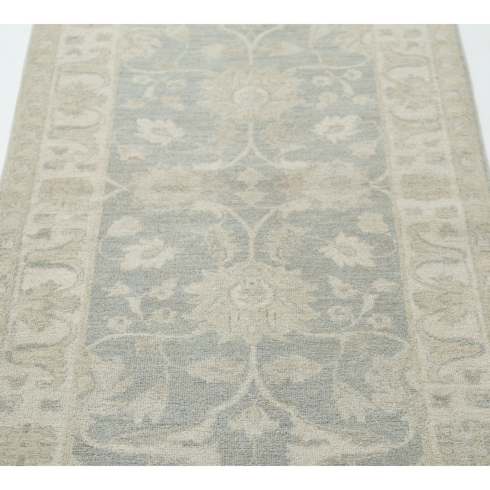 Hand-Knotted Wool Runner Rug | Soft-Toned Hallway, Corridor and Entryway Rug Hand-Knotted Wool Runner Rug | Soft-Toned Hallway, Corridor and Entryway Rug