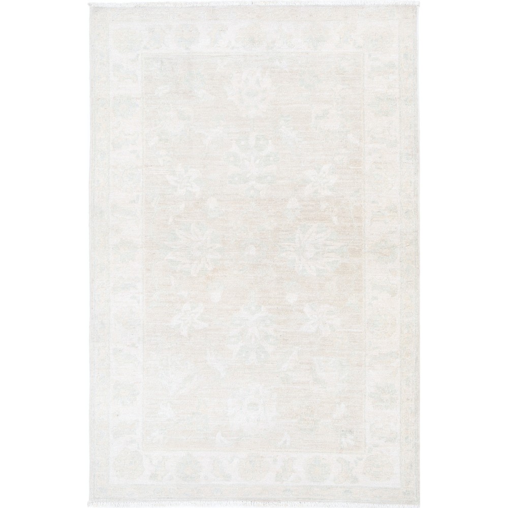 Traditional Handmade Turkish Wool Accent Rug in Soft Beige Tones Traditional Handmade Turkish Wool Accent Rug in Soft Beige Tones