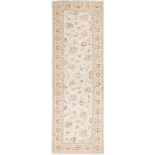 Handmade Beige Wool Runner Rug for Kitchen and Corridor | Handknotted Rug for Hallway Decor | Stair Rug