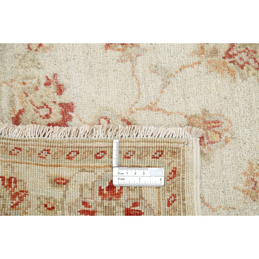 Handmade Beige Wool Runner Rug for Kitchen and Corridor | Handknotted Rug for Hallway Decor | Stair Rug
