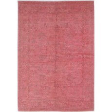 Hand Knotted Wool Area Rug for Living Room | Pink Rug for Bedroom and Dining Room Decor