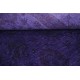 Hand Knotted Purple Large Area Rug with Floral Design for Living Room Decor | 100% Wool Carpet