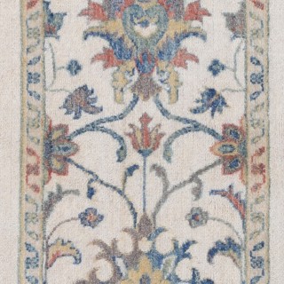 Traditional Ivory Accent Rug. 100% Wool Oushak Style Rug for Bedroom, Entryway & Living Room Traditional Ivory Accent Rug. 100% Wool Oushak Style Rug for Bedroom, Entryway & Living Room