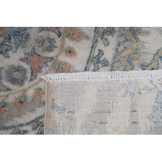 Ivory & Silver Traditional Turkish Accent Rug. 100% Wool. Floral Small Area Rug for Living Room, Entryway & Bedroom Ivory & Silver Traditional Turkish Accent Rug. 100% Wool. Floral Small Area Rug for Living Room, Entryway & Bedroom