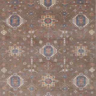 Brown Traditional Geometric Area Rug. Large 100% Wool Carpet for Living Room, Bedroom & Dining Room Brown Traditional Geometric Area Rug. Large 100% Wool Carpet for Living Room, Bedroom & Dining Room