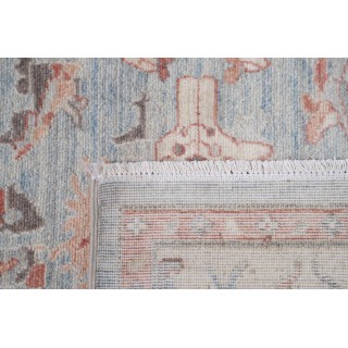 Light Blue & Rust Oushak Style Traditional Turkish Area Rug. Large 100% Wool Carpet for Living Room, Bedroom & Dining Room Light Blue & Rust Oushak Style Traditional Turkish Area Rug. Large 100% Wool Carpet for Living Room, Bedroom & Dining Room
