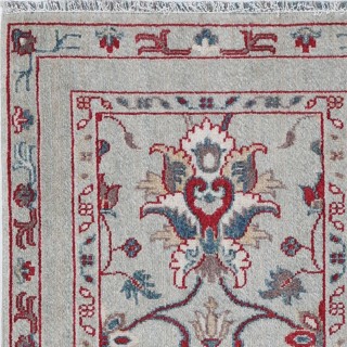 Silver Turkish Accent Rug. 100% Wool Traditional Rug for Bedroom, Entryway & Living Room Silver Turkish Accent Rug. 100% Wool Traditional Rug for Bedroom, Entryway & Living Room