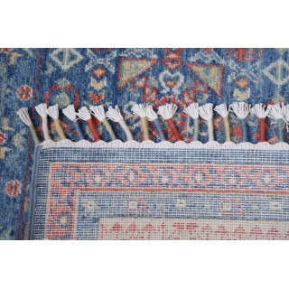 Traditional Blue & Red Wool Large Area Rug. Medallion Turkish Carpet for Living Room, Bedroom & Dining Room Traditional Blue & Red Wool Large Area Rug. Medallion Turkish Carpet for Living Room, Bedroom & Dining Room