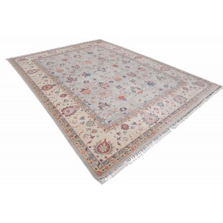 Silver & Ivory Oushak Style Traditional Turkish Area Rug. Large 100% Wool Carpet for Living Room, Bedroom & Dining Room Silver & Ivory Oushak Style Traditional Turkish Area Rug. Large 100% Wool Carpet for Living Room, Bedroom & Dining Room