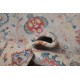 Decorative Silver & Ivory Area Rug. 100% Wool