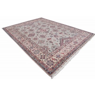 Silver & Ivory Traditional Geometric Area Rug. Large Turkish 100% Wool Carpet for Living Room Silver & Ivory Traditional Geometric Area Rug. Large Turkish 100% Wool Carpet for Living Room