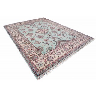 Teal & Ivory Traditional Turkish Medallion Area Rug. Large 100% Wool Carpet for Living Room, Bedroom & Dining Room Teal & Ivory Traditional Turkish Medallion Area Rug. Large 100% Wool Carpet for Living Room, Bedroom & Dining Room