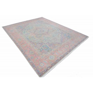 Teal & Pink Turkish Area Rug for Living Room. Traditional 100% Wool Medallion Carpet Teal & Pink Turkish Area Rug for Living Room. Traditional 100% Wool Medallion Carpet