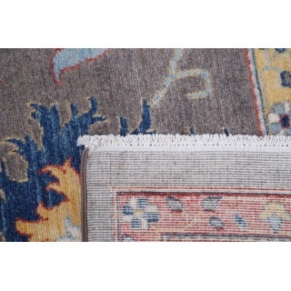 Gray Oushak Style Turkish Area Rug for Living Room. Traditional Floral 100% Wool Carpet Gray Oushak Style Turkish Area Rug for Living Room. Traditional Floral 100% Wool Carpet
