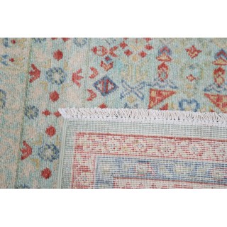Traditional Light Blue, Pink Turkish Area Rug with Medallion. 100% Wool. Large Living Room Carpet Traditional Light Blue, Pink Turkish Area Rug with Medallion. 100% Wool. Large Living Room Carpet