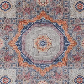 Gray & Blue Medallion Turkish Area Rug. Traditional 100% Wool Carpet for Living Room, Bedroom & Dining Room Gray & Blue Medallion Turkish Area Rug. Traditional 100% Wool Carpet for Living Room, Bedroom & Dining Room
