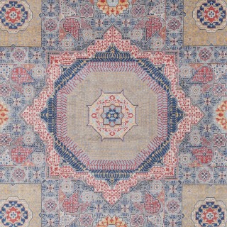 Gray & Gold Medallion Turkish Area Rug. Traditional 100% Wool Carpet for Living Room, Bedroom & Dining Room Gray & Gold Medallion Turkish Area Rug. Traditional 100% Wool Carpet for Living Room, Bedroom & Dining Room