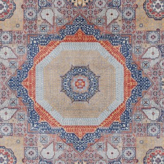 Gray & Blue Medallion Turkish Area Rug. Traditional 100% Wool Carpet for Living Room, Bedroom & Dining Room Gray & Blue Medallion Turkish Area Rug. Traditional 100% Wool Carpet for Living Room, Bedroom & Dining Room