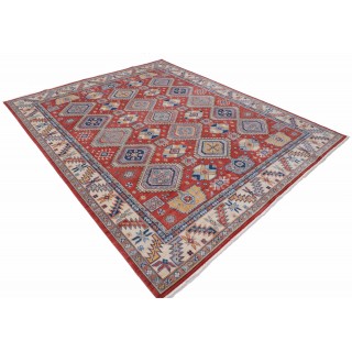 Red & Ivory Tribal Turkish Area Rug. Traditional 100% Wool Carpet for Living Room, Bedroom & Dining Room Red & Ivory Tribal Turkish Area Rug. Traditional 100% Wool Carpet for Living Room, Bedroom & Dining Room