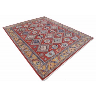 Tribal Red & Gold Turkish Area Rug. Traditional 100% Wool Carpet for Living Room, Bedroom & Dining Room Tribal Red & Gold Turkish Area Rug. Traditional 100% Wool Carpet for Living Room, Bedroom & Dining Room