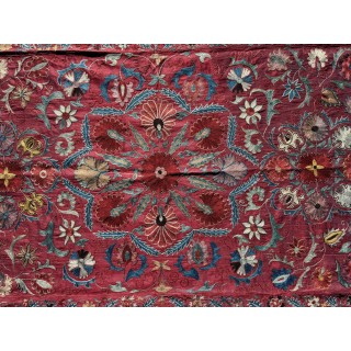 Silk Embroidery Bedspread, Traditional Wall Hanging, Decorative Table Cover, Handmade Throw, Sofa Throw Silk Embroidery Bedspread, Traditional Wall Hanging, Decorative Table Cover, Handmade Throw, Sofa Throw
